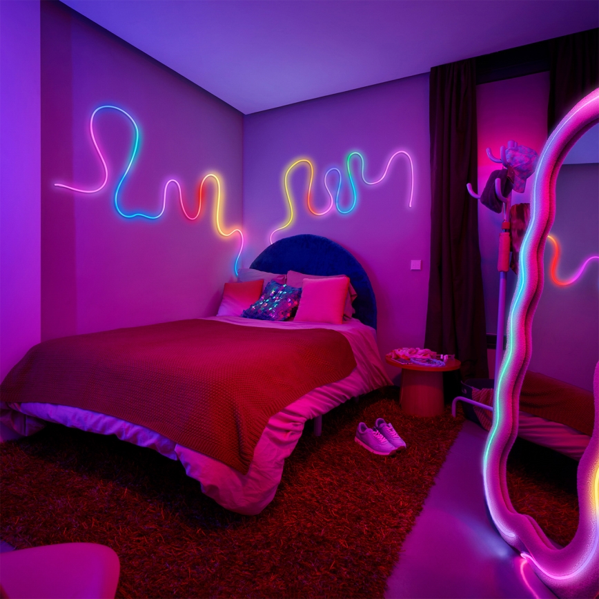Philips - LED RGBIC димируема лента SMART NEON FLEX 10m LED/45W/230V 2700-6500K Wi-Fi
