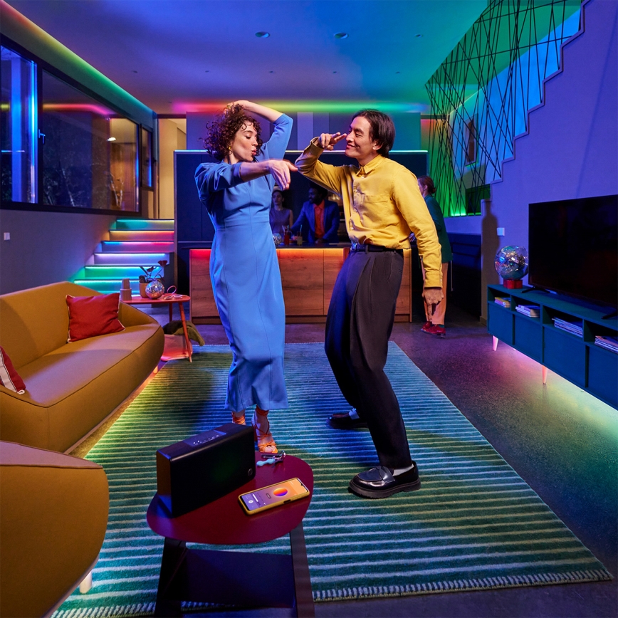 Philips - LED RGBIC димируема лента SMART NEON FLEX 10m LED/45W/230V 2700-6500K Wi-Fi