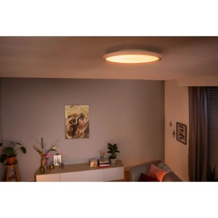 Philips - LED димируемо таванно осветително тяло Hue AURELLE LED/21W/230V 2200-6500K Ø 39,5 см бяло