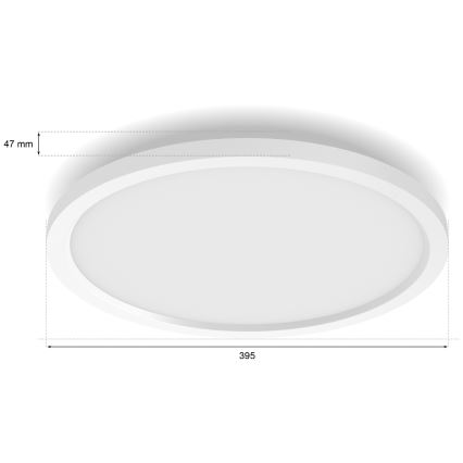 Philips - LED димируемо таванно осветително тяло Hue AURELLE LED/21W/230V 2200-6500K Ø 39,5 см бяло