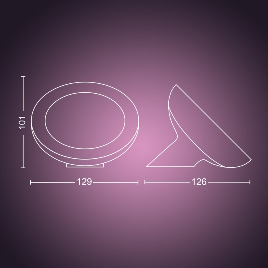 Philips - Димируема RGB LED настолна лампа Hue BLOOM LED/7,1W/230V