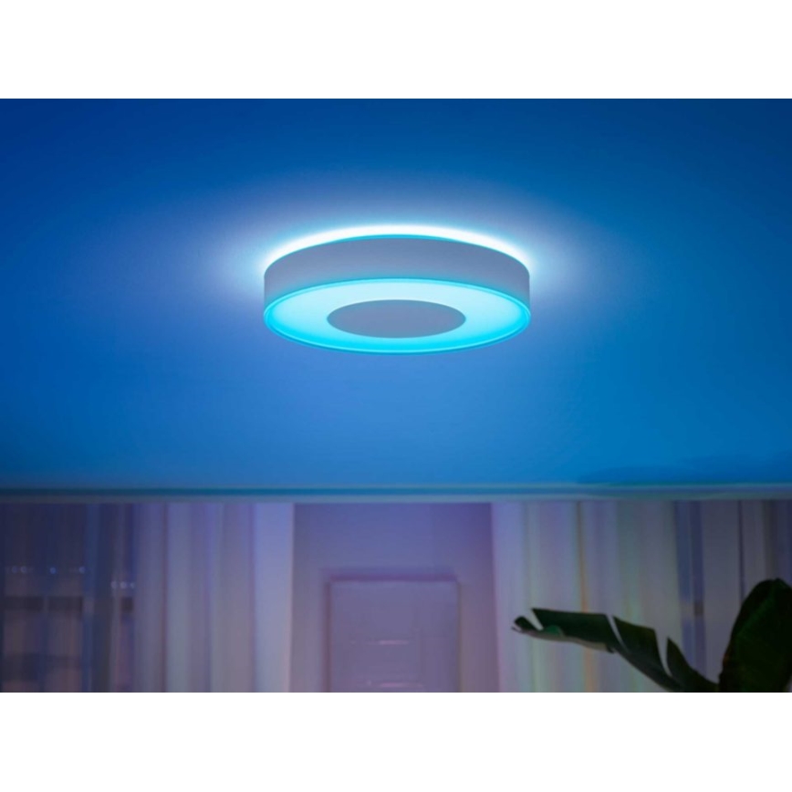 Philips - RGB LED димируемо таванно осветително тяло Hue INFUSE LED/52,5W/230V 2000-6500K Ø 425 mm бяло