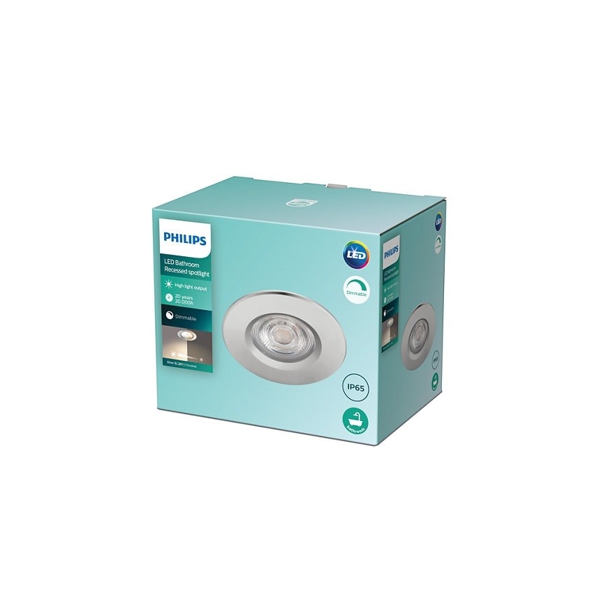 Philips - Димируемо LED вградено таванно осветително тяло за баня DIVE LED/5W/230V IP65