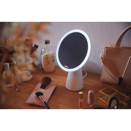 Philips - Димируемо козметично огледало с LED подсветка MIRROR LED/4,5W/5V