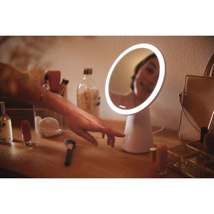 Philips - Димируемо козметично огледало с LED подсветка MIRROR LED/4,5W/5V
