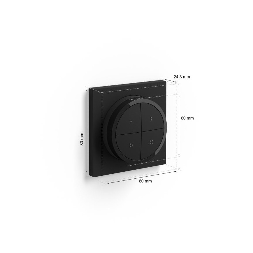 Philips - Дистанционно управление с превключвател Hue TAP 1xCR2032 черно