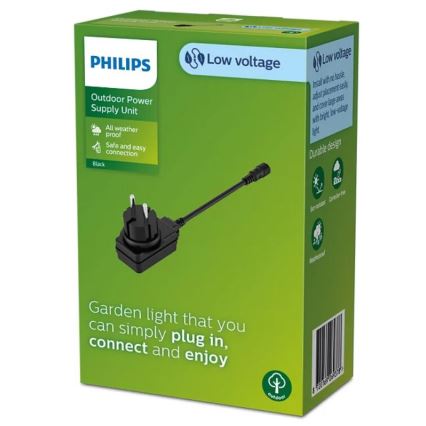 Philips - Екстериорен адаптер за захранване за електрическа мрежа GARDENLINK 12W/24/230V IP44