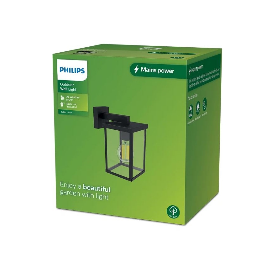 Philips - Екстериорен аплик BELLINI 1xE27/25W/230V IP44