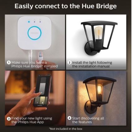 Philips - Димируем екстериорен аплик Hue INARA 1xE27/7W/230V Wi-Fi IP44