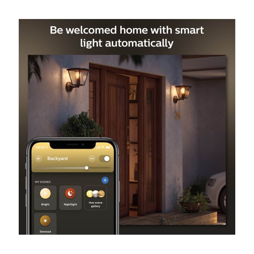 Philips - Димируем екстериорен аплик Hue INARA 1xE27/7W/230V Wi-Fi IP44