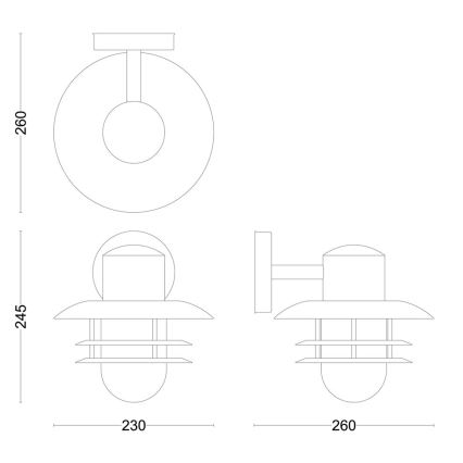 Philips - Екстериорен аплик INYMA 1xE27/25W/230V IP44