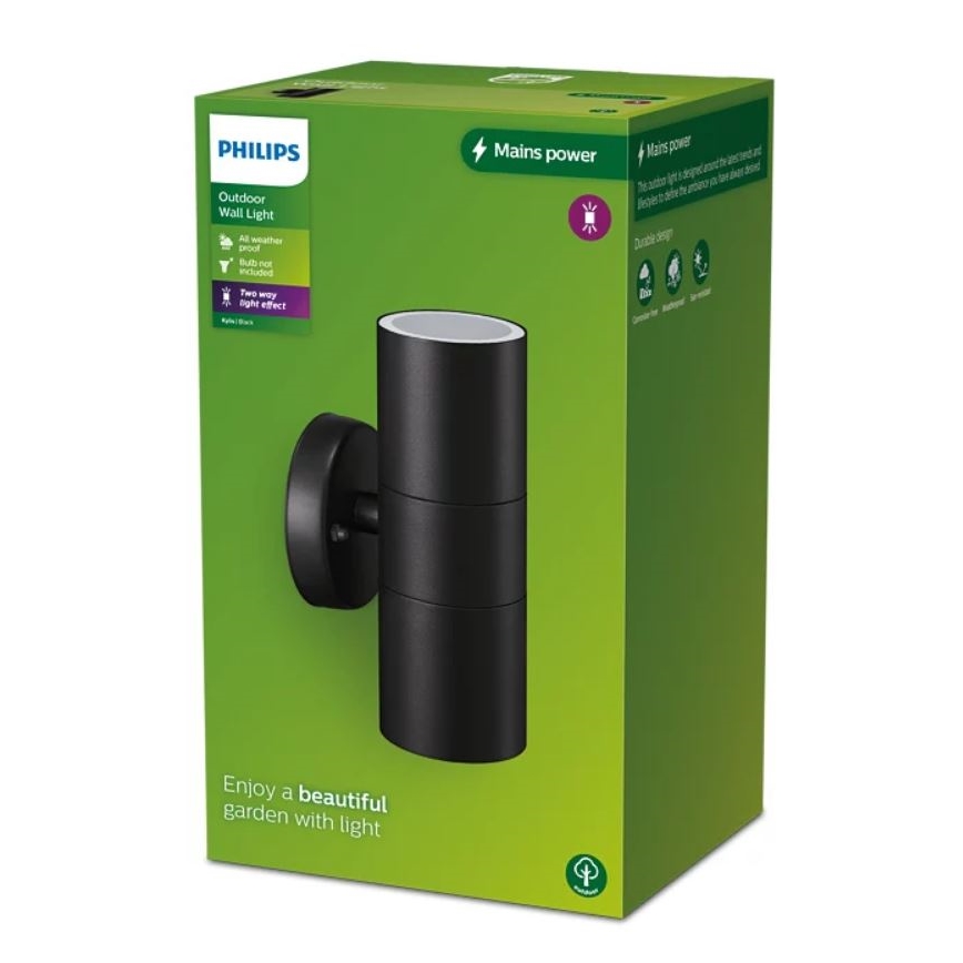 Philips - Екстериорен аплик KYLIS 2xGU10/25W/230V IP44