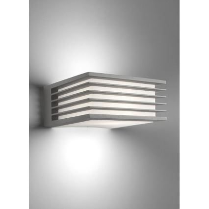 Philips - Екстериорен аплик SHADES 1xE27/15W/230V IP44 сив