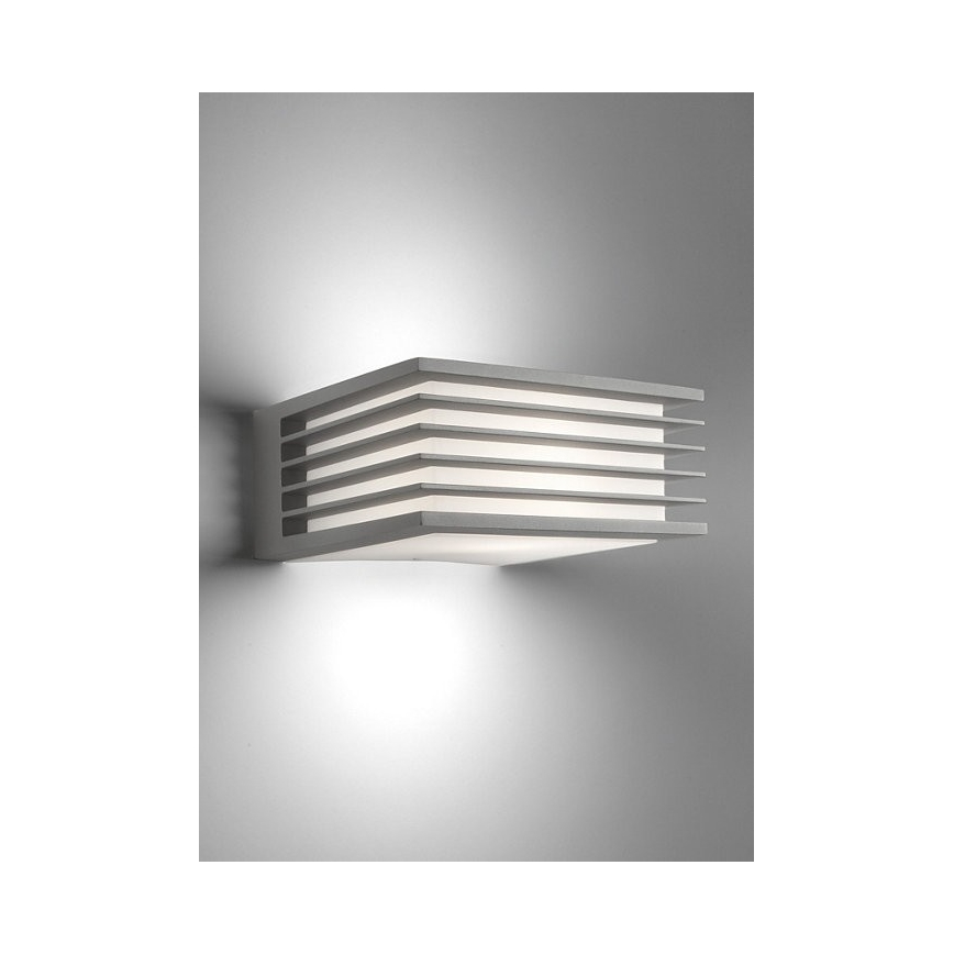Philips - Екстериорен аплик SHADES 1xE27/15W/230V IP44 сив