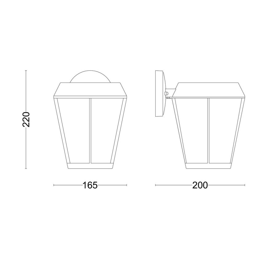 Philips - Екстериорен аплик SUNERA 1xE27/25W/230V IP44