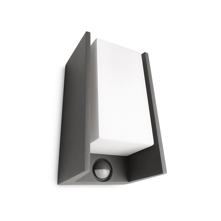Philips - Екстериорен аплик със сензор BRIDGE 1xE27/15W/230V IP44