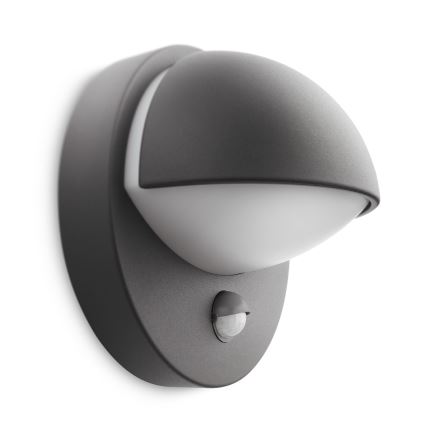 Philips - Екстериорен аплик със сензор JUNE 1xE27/12W/230V IP44