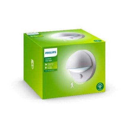 Philips - Екстериорен аплик със сензор 1xE27/12W/230V IP44