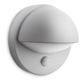 Philips - Екстериорен аплик със сензор JUNE E27/12W IP44