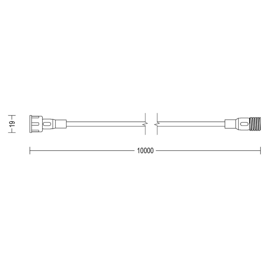 Philips - Екстериорен разклонител 10 м IP67