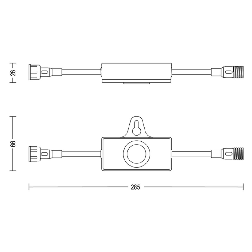Philips - Екстериорен сензор за здрач с таймер GARDENLINK 24V IP67
