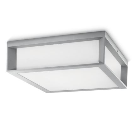 Philips - Екстериорна лампа 2xE27/14W/230V IP44 сива