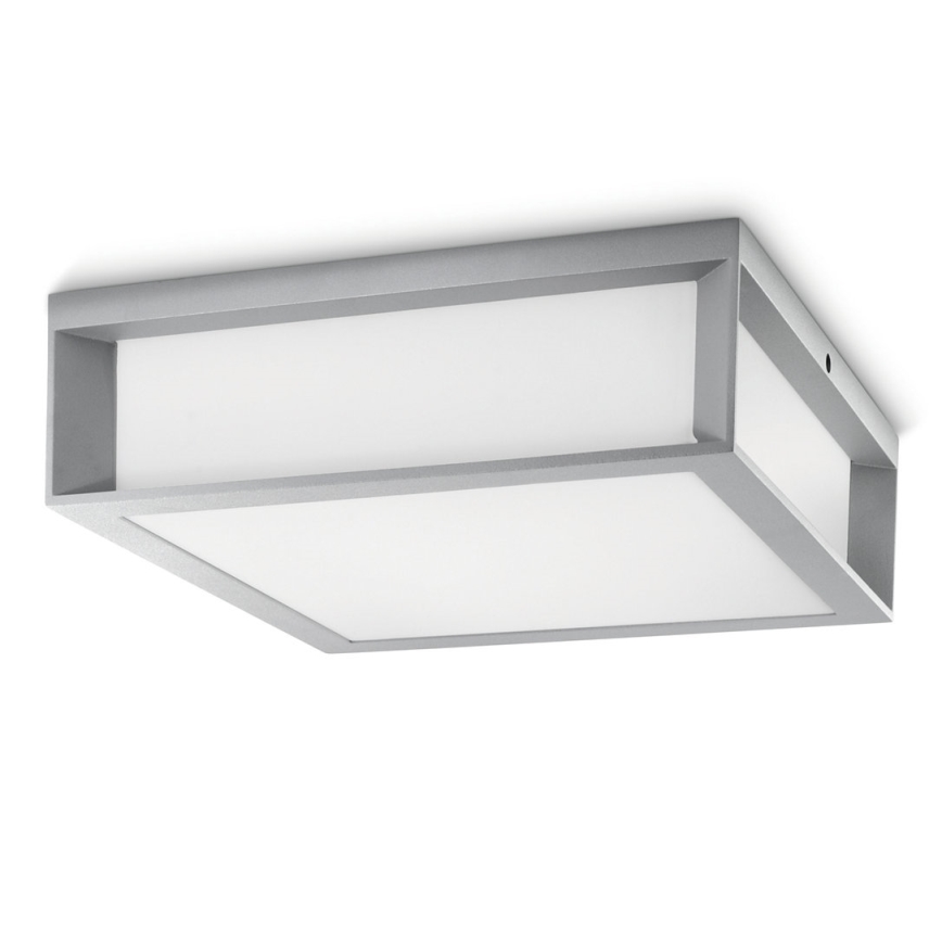 Philips - Екстериорна лампа 2xE27/14W/230V IP44 сива