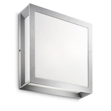 Philips - Екстериорна лампа 2xE27/14W/230V IP44 сива