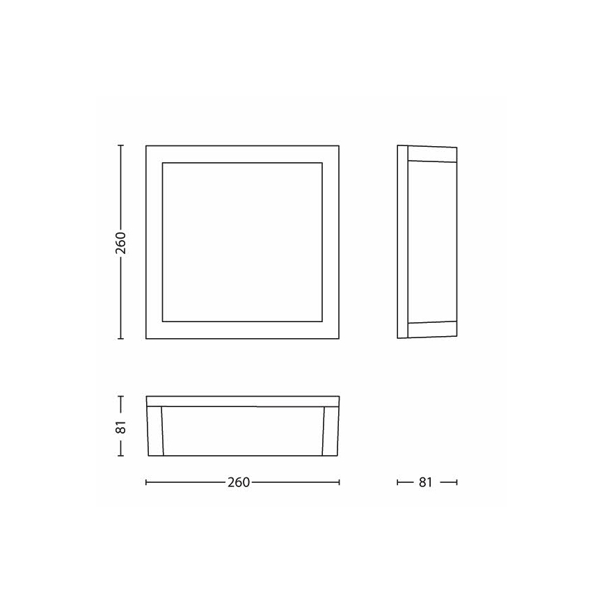 Philips - Екстериорна лампа 2xE27/14W/230V IP44 сива