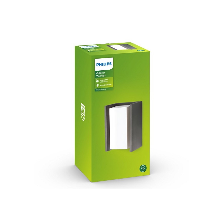 Philips - Екстероирен аплик BRIDGE 1xE27/15W/230V IP44