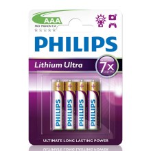 Philips FR03LB4A/10 - 4 бр. Литиева батерия AAA LITHIUM ULTRA 1,5V 800mAh