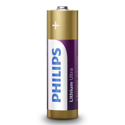 Philips FR6LB4A/10 - 4 бр. Литиева батерия AA LITHIUM ULTRA 1,5V 2400mAh