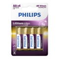 Philips FR6LB4A/10 - 4 бр. литиеви батерии AA LITHIUM ULTRA 1,5V 2400mAh