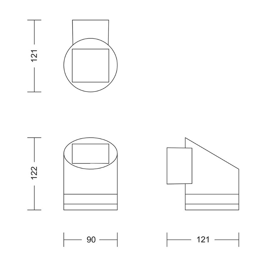 Philips - LED соларен стенен осветител FYCE LED/1,5W/3,7V 1200 mAh IP44