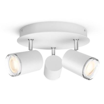 Philips - LED регулируемо осветително тяло за баня Hue ADORE 3xGU10/5W/230V IP44 + дистанционно управление