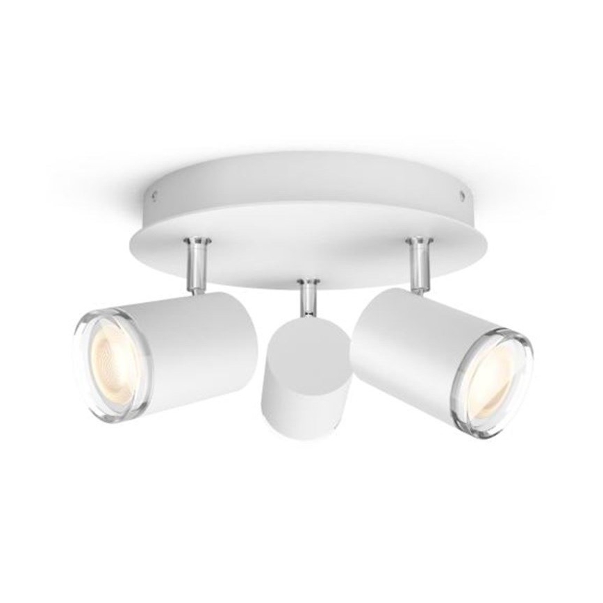 Philips - LED регулируемо осветително тяло за баня Hue ADORE 3xGU10/5W/230V IP44 + дистанционно управление