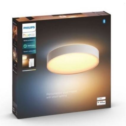 Philips - LED регулируемо осветително тяло за баня Hue DEVERE LED/33,5W/230V IP44 Ø 425 мм 2200-6500K + дистанционно управление
