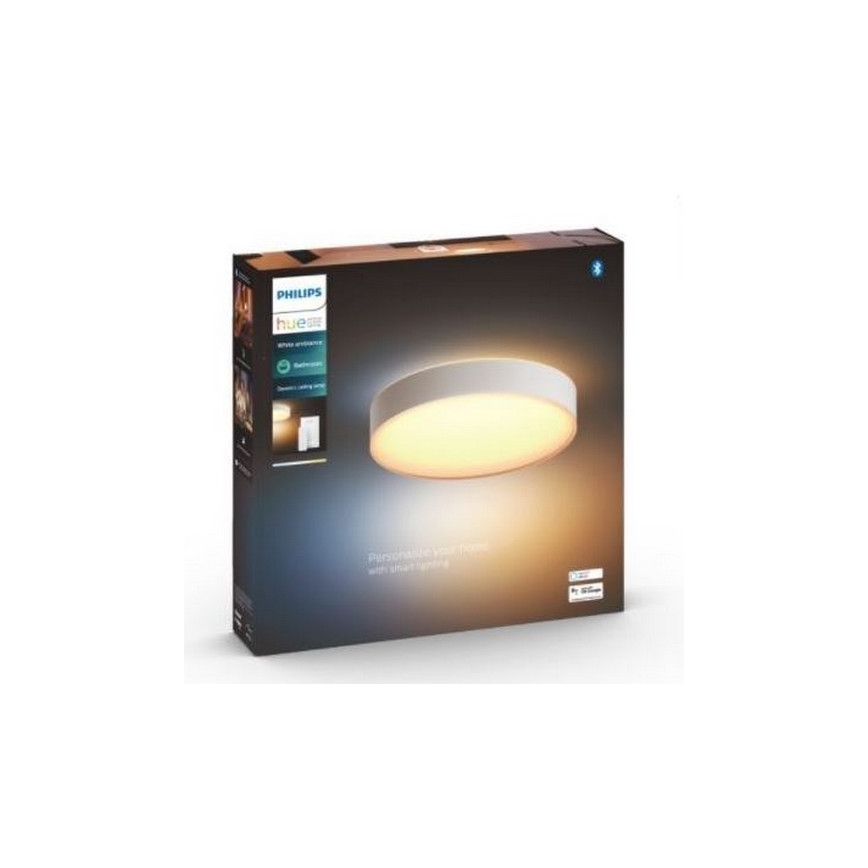 Philips - LED регулируемо осветително тяло за баня Hue DEVERE LED/33,5W/230V IP44 Ø 425 мм 2200-6500K + дистанционно управление