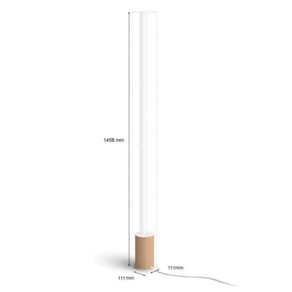Philips - LED RGBW регулируема настолна лампа Hue SIGNE LED/29W/230V 2000-6500K бежова