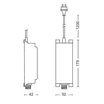 Philips - Източник на захранване 48W/12/230V IP67