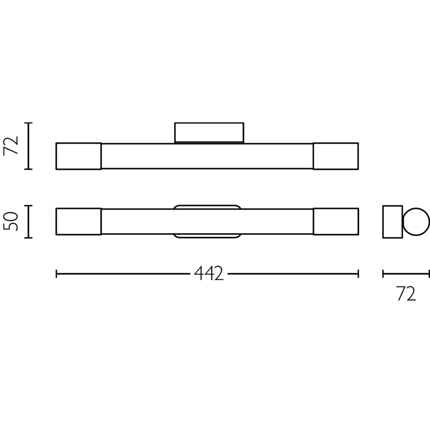 Philips - Лампа за огледало в баня ROVER LED/5W/230V IP44 черен
