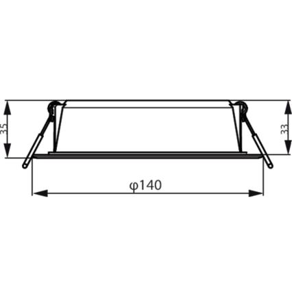 Philips - Лампа за вграждане MESON LED/12,5W/230V 3000K