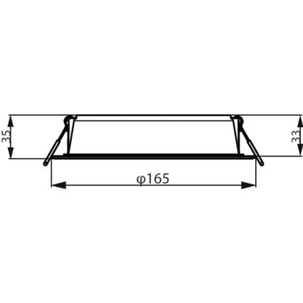 Philips - Лампа за вграждане MESON LED/16,5W/230V 3000K