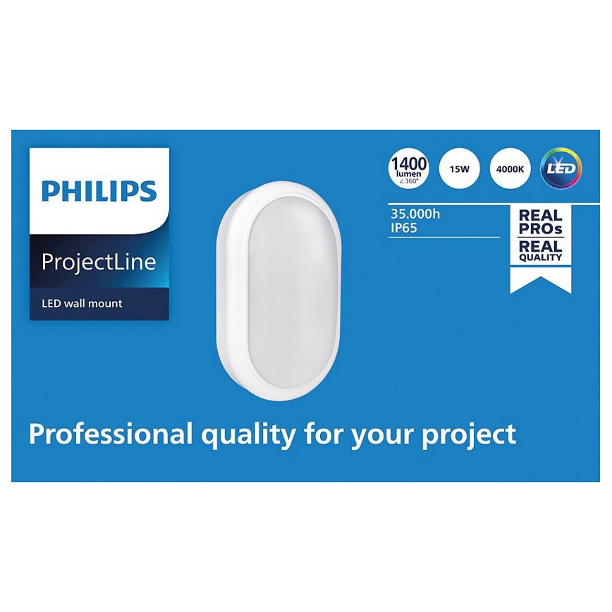 Philips - LED Аплик PROJECTLINE LED/15W/230V IP65