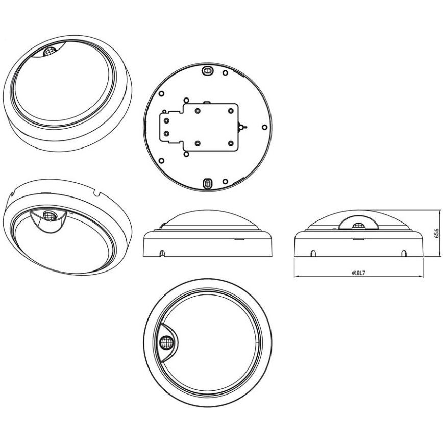 Philips - LED Аплик със сензор PROJECTLINE LED/15W/230V IP54