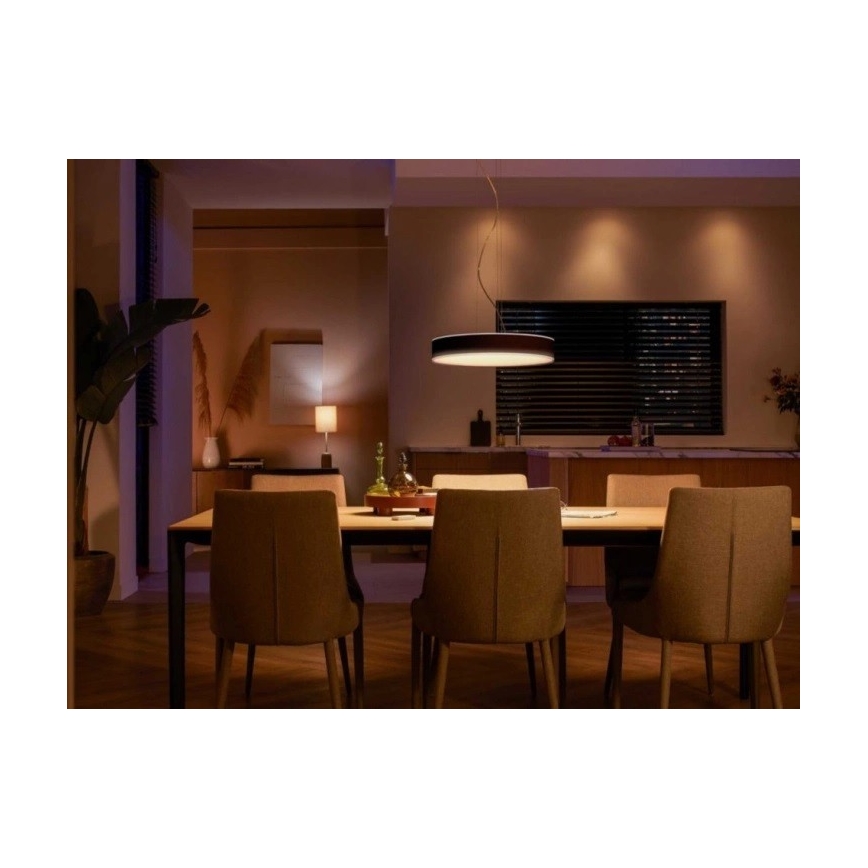Philips - LED Димируем пендел Hue LED/33,5W/230V 2200-6500K черен + дистанционно управление