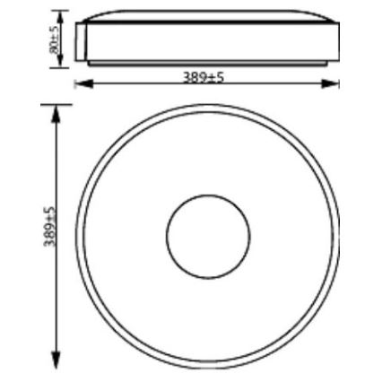 Philips - LED Димируем плафон COINER SCENE SWITCH LED/24W/230V 4000K черен