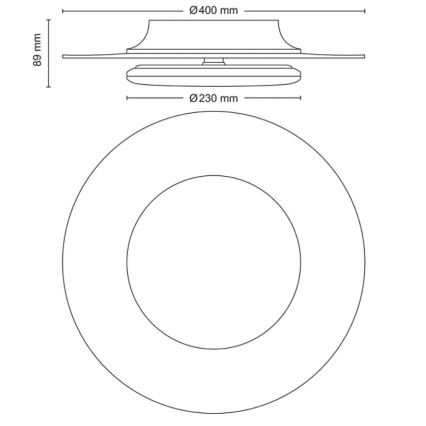 Philips- LED Димируем плафон SCENE SWITCH LED/30W/230V 4000K сребрист