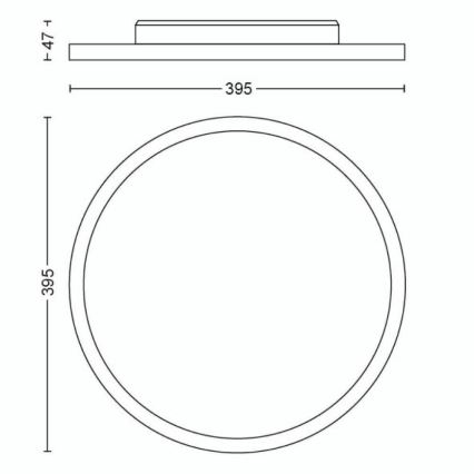 Philips - LED Димируем плафон Hue LED/19W/230V 2200-6500K + дистанционно управление