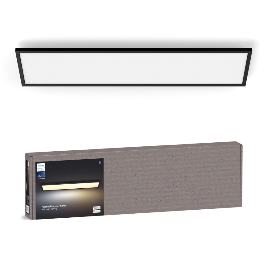 Philips - LED Димируем плафон Hue AURELLE LED/39W/230V 2200-6500K 120x30 см черен